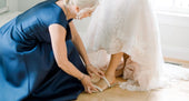 What Shoes to Wear with Fit and Flare Wedding Dress?