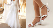 What Shoes to Wear with Chiffon Wedding Dress?