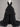 Black V-Neck A-Line Tulle Wedding Dress, Spaghetti Straps