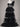 Black One Shoulder Wedding Dress Cheap Tulle Gowns