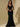 Black Bridesmaid Dresses No Slit Sleeveless V Neck