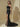 One Shoulder Black Bridesmaid Dress Boho High-slit