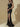 Black Fishtail Bridesmaid Dresses Cap Sleeve V-Neck