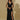 Petite Black Boho Bridesmaid Dresses Rhinestone V-Neck