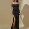 Strapless Black Bridesmaid Dress Petite Prom Slim