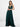 Emerald Deep V Cross Back Maxi Dress,Sleeveless Thin Straps Guest Gown