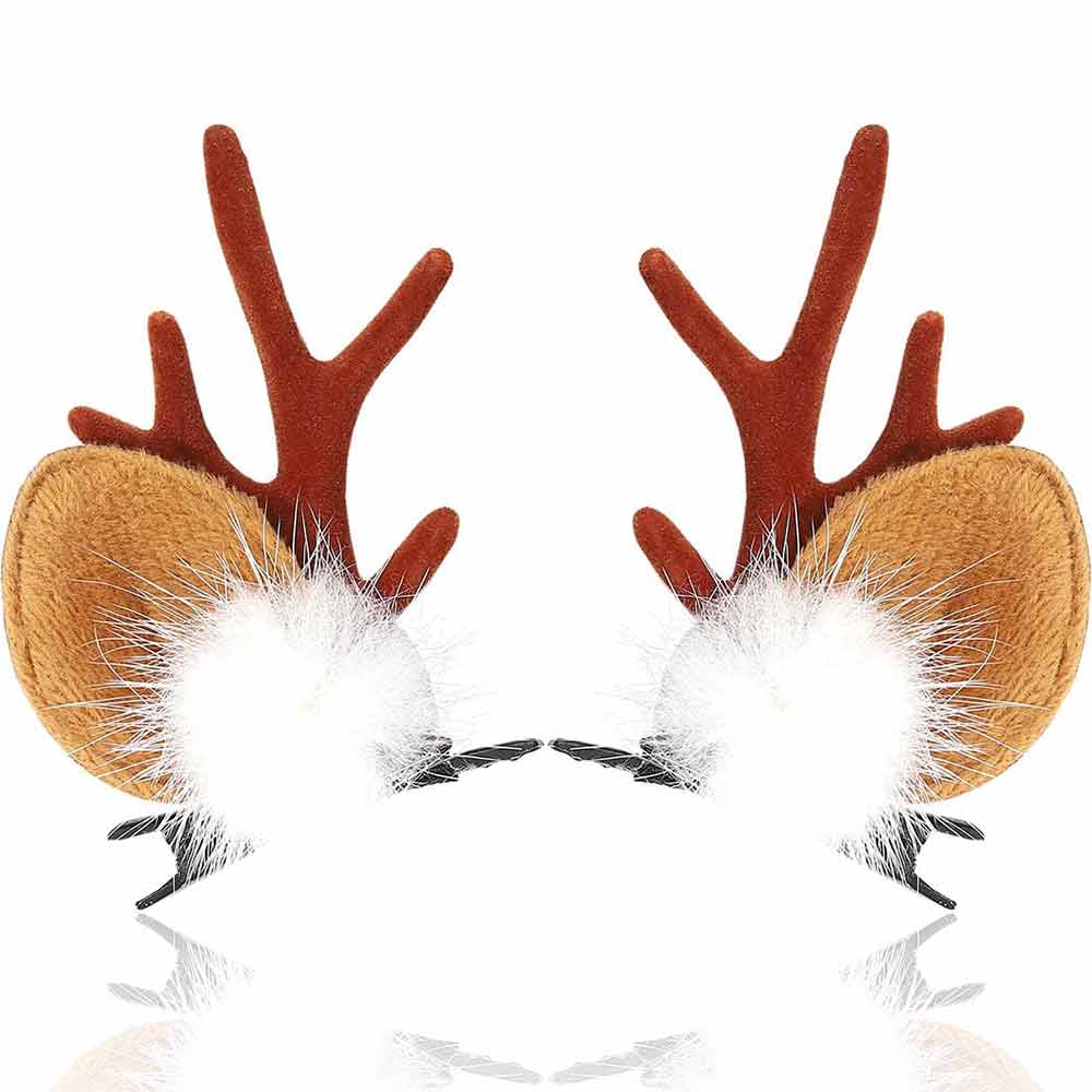 Christmas Reindeer Antler Deer Ear Hair Clip HP017