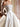 A-line White Glitter Wedding Dress