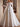 A-line White Glitter Wedding Dress