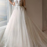 A Line Princess Tulle Wedding Dress