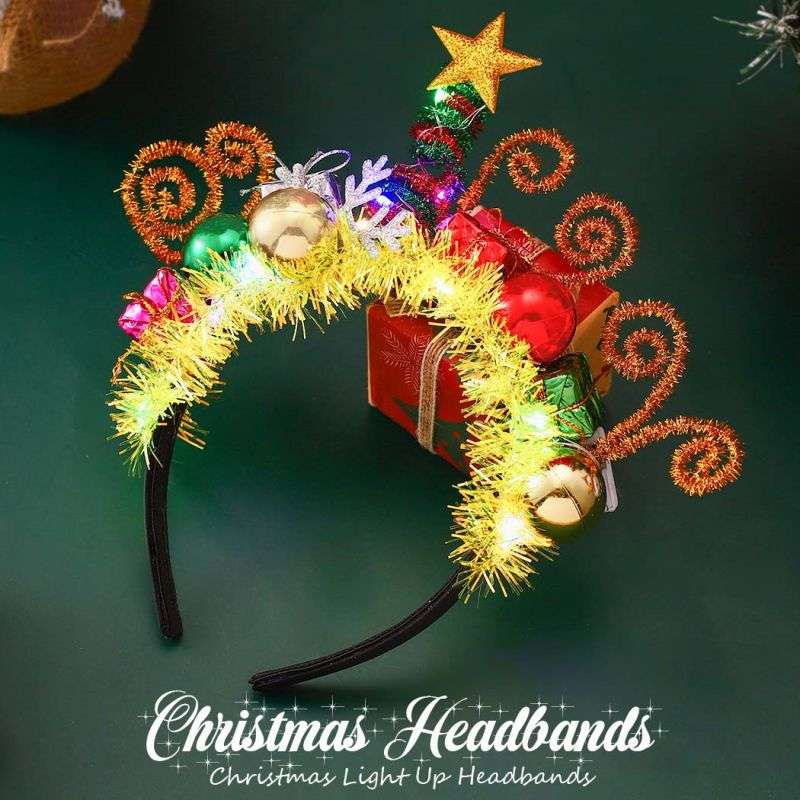 Christmas LED Xmas Ball Headbands