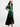 Emerald Green Satin Maxi Bridesmaid Dress