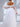 Off Shoulder Bishop Sleeve Wedding Dress A line V neck
