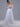 Off Shoulder Bishop Sleeve Wedding Dress A line V neck