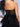 Corset Wedding Dresses Black A line Cutout Tulle Gowns