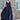 Navy Blue Chiffon Bridesmaid Dress V-Neck Sleeveless