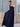 Navy Blue Chiffon Bridesmaid Dress V-Neck Sleeveless