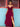 Wine Red Bridesmaid Dresses Chiffon V Neck High Split