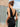 Low Black Mermaid Bridesmaid Dresses V-Neck Vintage