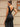 Black Mermaid Bridesmaid Dresses Cap Sleeves V-neck