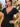 Long Black Chiffon Bridesmaid Dresses With V-Neck