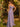 Purple Chiffon Ruffle Bridesmaid Dresses Sleeveless V Neck