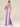 Lilac Satin Bridesmaid Dresses Flutter sleeves V Neck