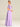 Lilac Satin Bridesmaid Dresses Flutter sleeves V Neck