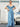 V Neck Bridesmaid Dress Sky Blue Spaghetti Straps