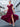 Wine Red Bridesmaid Dresses V-Neck Slit