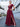 Wine Red Bridesmaid Dresses V-Neck Slit