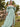 Plus Size Green Bridesmaid Dresses Chiffon Puffed Sleeves