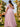 Plus Size Pink Bridesmaid Dresses V Neck Flutter Sleeves
