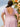 Plus Size Pink Bridesmaid Dresses V Neck Flutter Sleeves