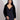 Chic Black Faux Fur Bolero Shrug - Plush Long Sleeve Evening Accessory