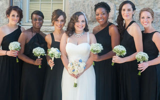 Can you choose mismatched black bridesmaid dresses for a wedding?