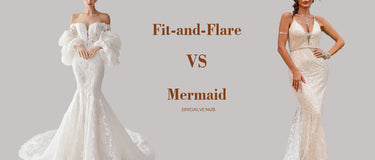 Mermaid VS Fit and Flare Wedding Dress Difference Between? BRIDALVENUS Mermaid VS Fit and Flare Wedding Dress Difference Between? BRIDALVENUS
