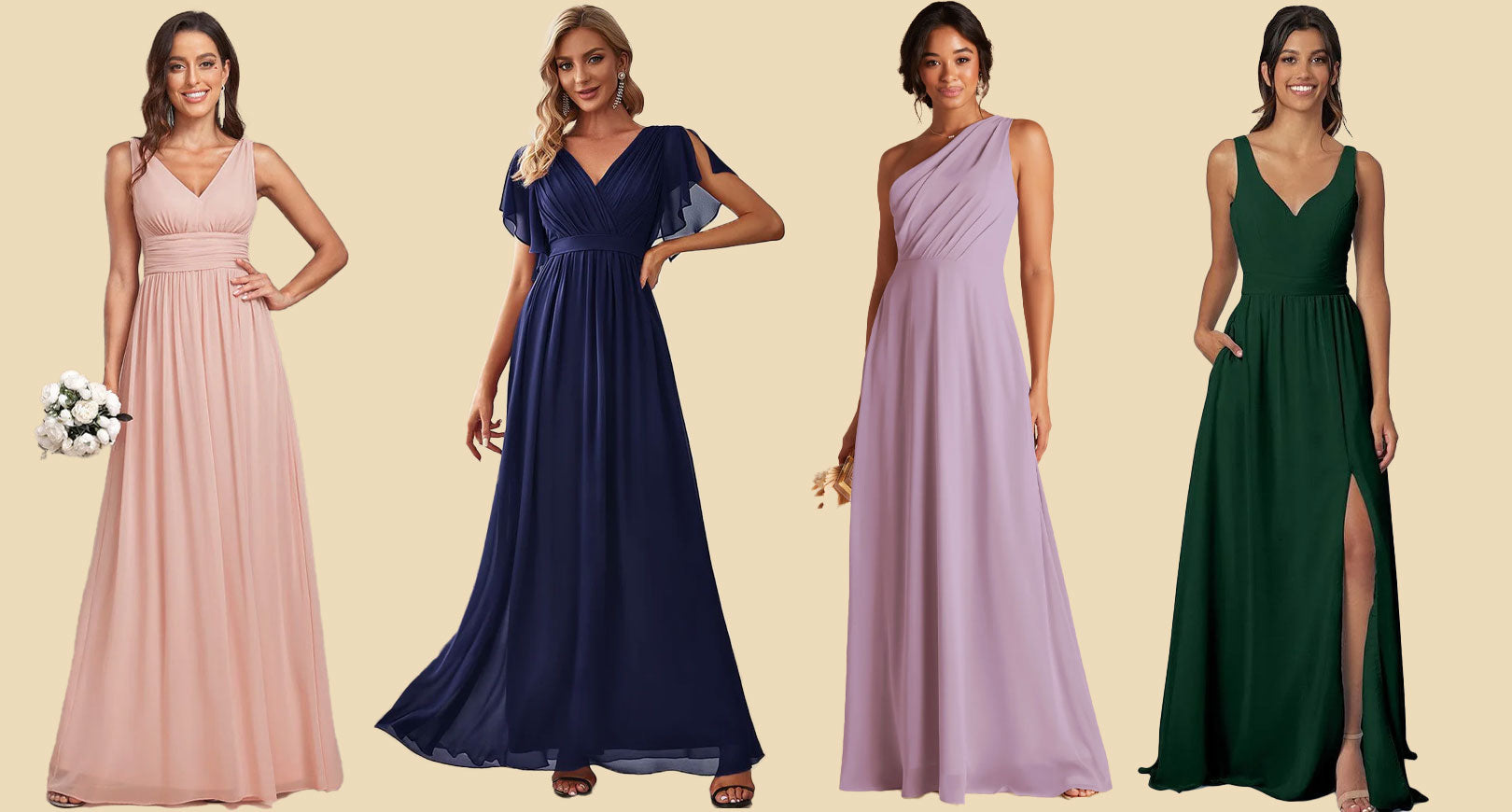 What Color Bridesmaid Dresses Go With Grey Suits?