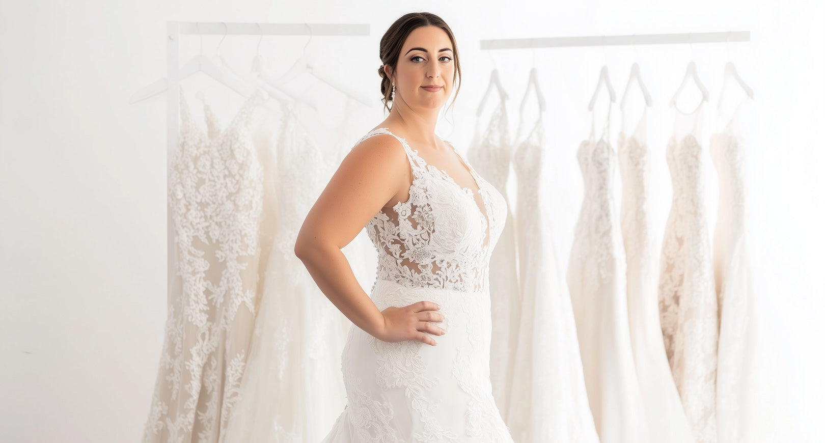 What Is the Best Wedding Dress Shape for Overweight Brides with a Tummy?