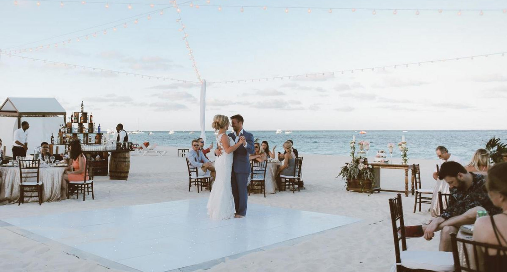 Beach Wedding Reception