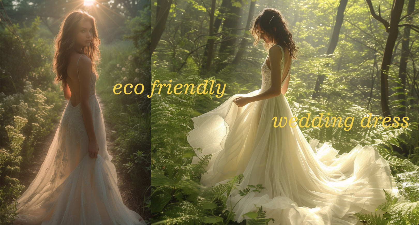 Eco friendly wedding dress