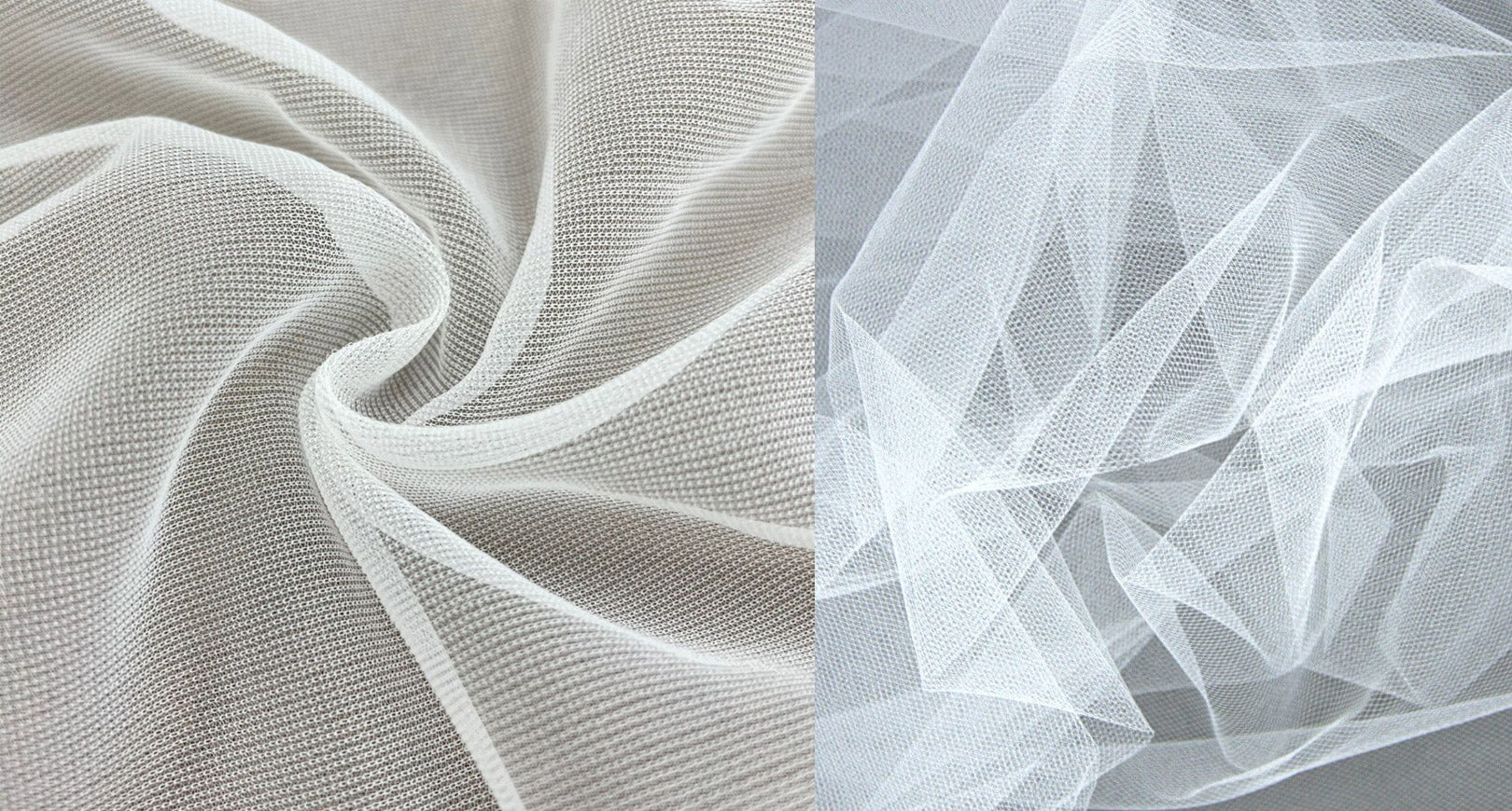 What are the types of tulle fabrics?