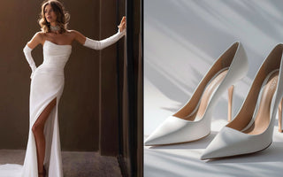 How to Choose Shoes For a Wedding Dress With a High Slit?