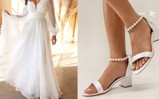 What Shoes to Wear with Chiffon Wedding Dress？