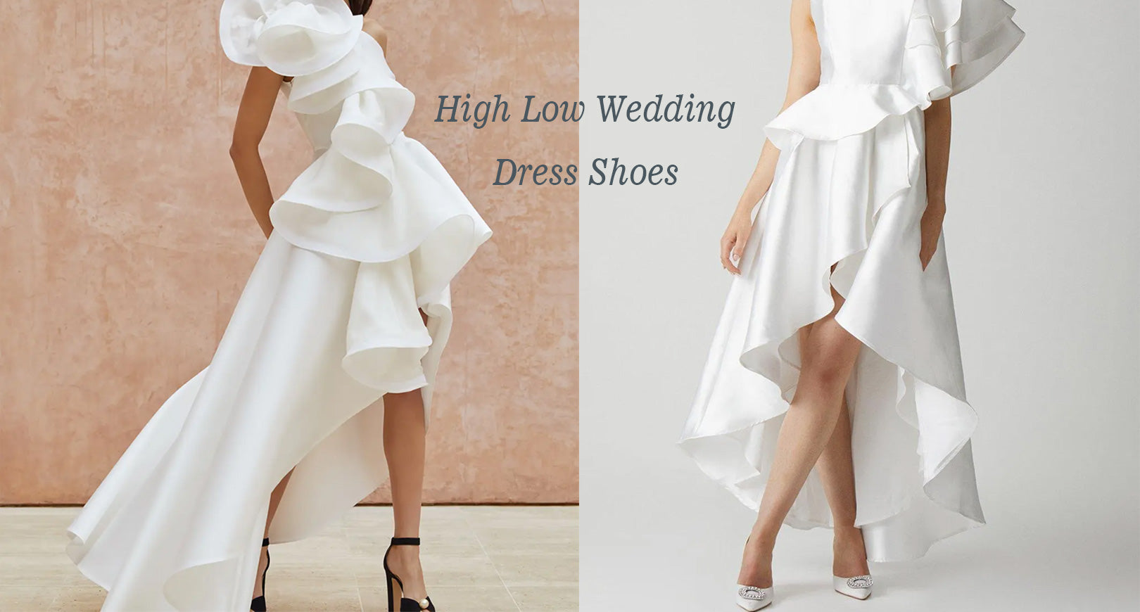 What Shoes to Wear with a High Low Wedding Dress？