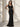 Mermaid Black Sleeveless V Neck Evening Gowns