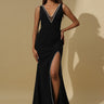 Black Bridesmaid Dress BGIC034