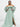 2025 Plus Size Sage Green Bridesmaid Dresses Chiffon Puffed Sleeves