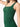 2025 Emerald Green Pleated Square Neck Sleeveless Bridesmaid Dress