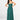 Go Glam Peacock Green Bridesmaid Maxi Dress with Pleated Empire Waist